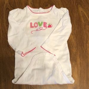 Ladybug love long sleeve onesie